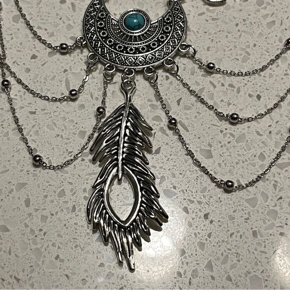 Bohemia Metal Chain Arm Cuff Bracelet - Picture 5 of 9